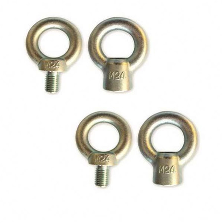 熱鍍鋅花蘭鉤環鉤環Din1480高強度鍛造花蘭鉤環眼環