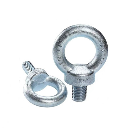 中國工廠出售高拋光定制安全不銹鋼吊環螺栓